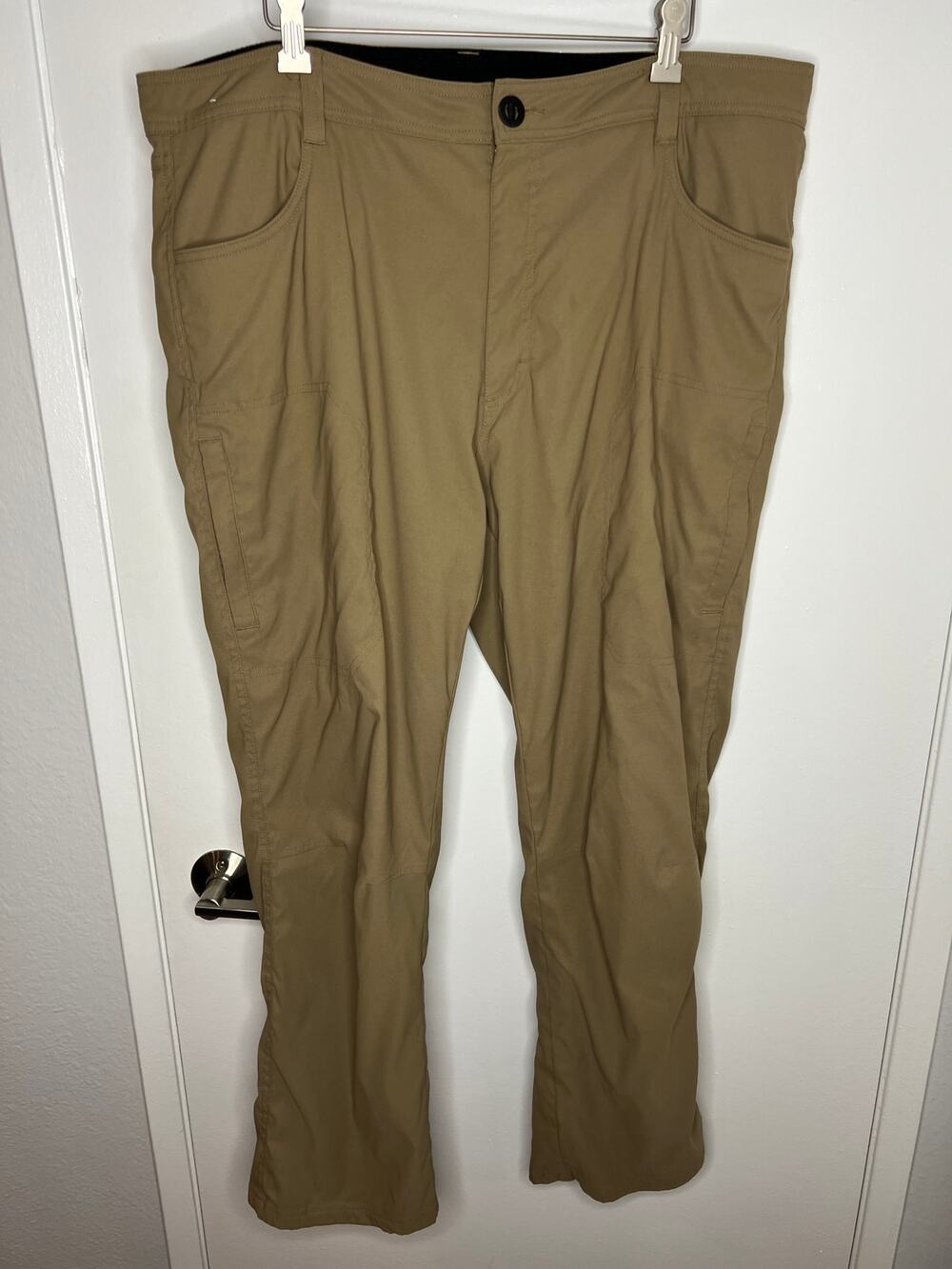 Orvis Men's Fleece Lined Water Repellant Pants Tan ~ Size 40x30